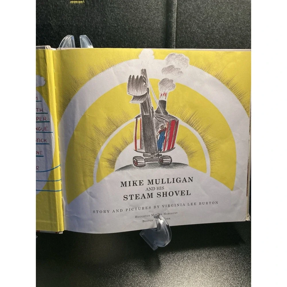 MIKE MULLIGAN AND HIS‎ STEAM SHOVEL by Virginia Lee Burton 1967 Grey Hardcover
